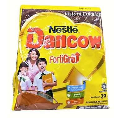 Promo Harga DANCOW FortiGro Susu Bubuk Instant Cokelat per 10 sachet 39 gr - Blibli