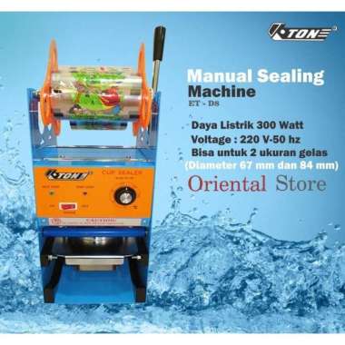 MESIN CUP SEALER / CUP SEALER MANUAL / ALAT PRES GELAS PLASTIK ETON D8 DenganBubleWrap