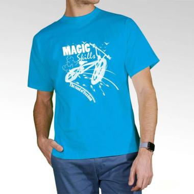 Jual Tkaos Build Up Keren Tema Cycling 02 T Shirt Pria Aqua Blue Online Januari 2021 Blibli