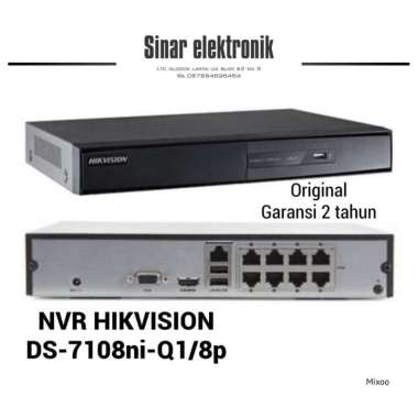 Nvr HIKVISION 8ch poe DS7108Ni-Q1/8P