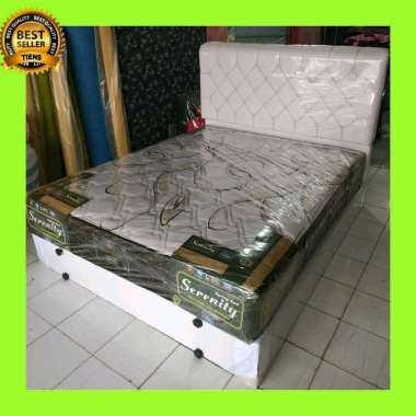 set tempat tidur spring bed serenity superstar 180 x 200