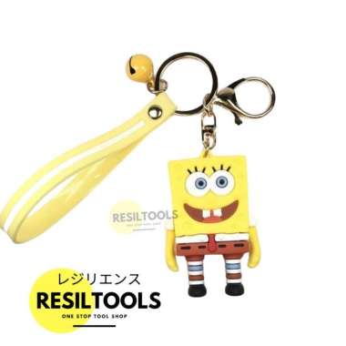 Gantungan Kunci 3D Spongebob Cantelan Hiasan Tas Keychain Motor