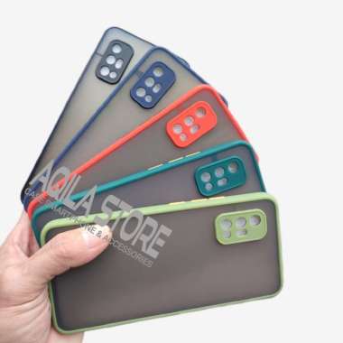 Case Aero Vivo V19 ( Versi Indonesia ) / Vivo V19 Neo Case Semi Hardcase Fuze Transparan Dove Merah