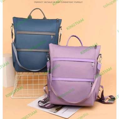 Tas Ransel Fashion Wanita Korea Trend Fashion Woman Backpack Ungu warna