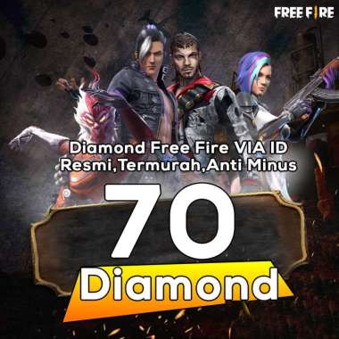 GARENA FREE FIRE 70 Diamond - DM FF - DM FREE FIRE - FF