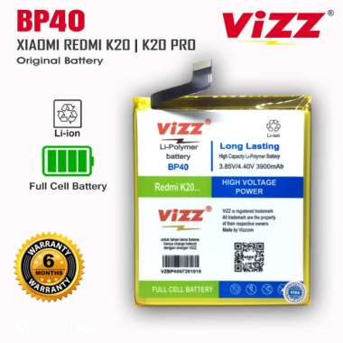 Vizz Baterai Xiaomi BP40 MI 9T PRO K20 K20 PRO aterai [Original]