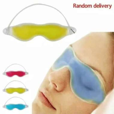 Google gel Hot and Cold eye Mask - kacamata tidur kompres mata lelah warna Merah
