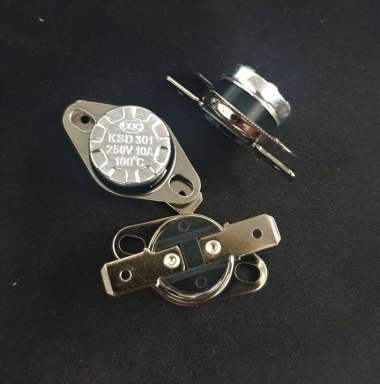 Thermostat KSD301 KSD 301 250V 10A 100oC Normal Close utk Dispnser Dll