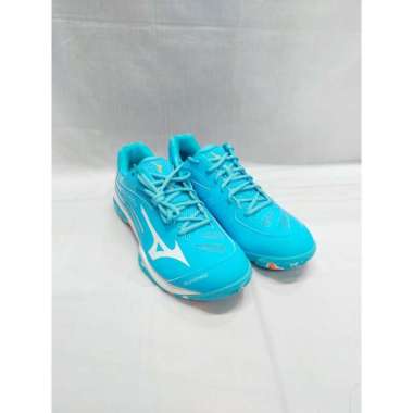 Mizuno Wave Claw 2 Wide Sepatu Badminton Bulutangkis 44 Bluefish/White/LT.Orange