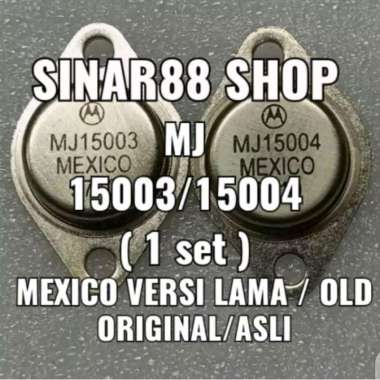 TR TRANSISTOR FINAL JENGKOL MJ15003/15004 MJ 15003 15004 MEXICO ORIGINAL ASLI