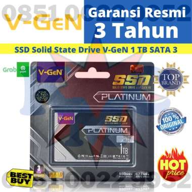 SSD Solid State Drive V-GeN 1 TB SATA 3 SSD SATA III VGEN Hitam