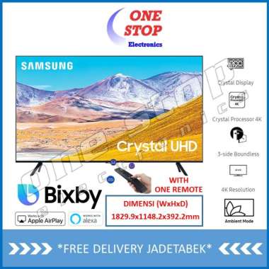 [GARANSI RESMI] SAMSUNG 82TU8000 Crystal UHD 4K Smart TV 82 Inch Hitam Jakarta