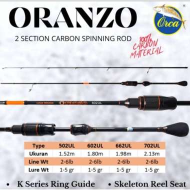 JORAN ULTRALIGHT ORCA ORANZO 502UL 602UL 662UL 702UL 2-6LB - 502UL 702UL