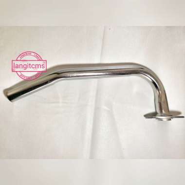 Leher Knalpot Sambungan Knalpot Vario 110 Vario Techno Chrome Stainless Silver