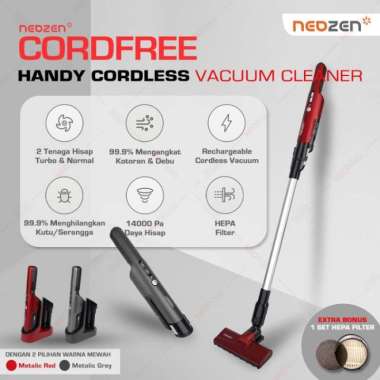 NEOZEN CORDFREE / Vacuum Cleaner Cordless / Vacuum Cleaner Tanpa Kabel Merah