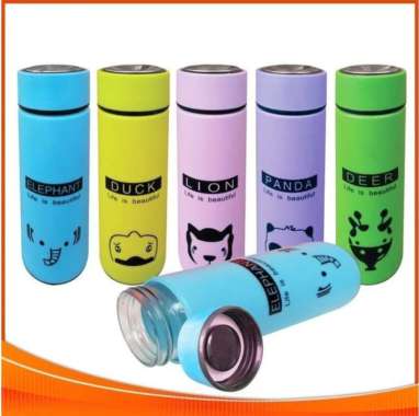 Botol Minum Kaca Animals Termos Karakter Tumbler Bottle Glass Animal