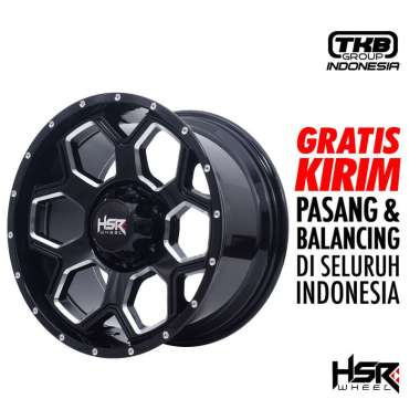 Velg Mobil Ring 17 HSR TOMAGE JT930 R17 - PCD H6X139,7 ET15 BLACK MILLED WINDOW