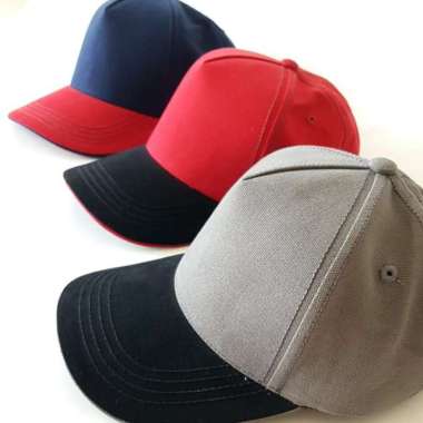 Topi Baseball Casual Sports Golf Cap - IMPORT PREMIUM - Unisex S BIRU - MERAH