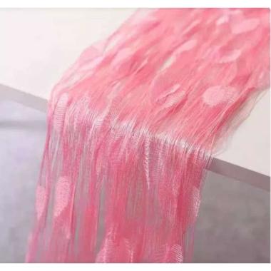 Tirai Benang Motif Love Tirai Pintu Dan Jendela gorden banyak pilihan Warna BAGUS Pink