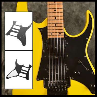 Pickguard Pelindung Body Gitar Ibanez G250 H-S-H 3Ply Black Hitam