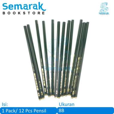 Faber Castell 9000 Pensil - [1 Pack / 12 Pcs] 8B