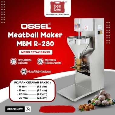 Mesin Cetak Bakso Ossel Meatball Maker Ossel Mesin Bakso Ossel putih