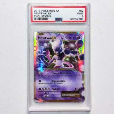 Mewtwo EX 52/108 XY: Evolutions PSA 9 - Graded Pokemon Card