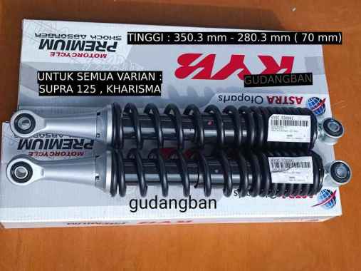 KYOC-5300HZ SHOCKBREAKER KAYABA CHROME HITAM BELAKANG MOTOR SUPRA 125 KARISMA KYB ORIGINAL SHOCK ABS