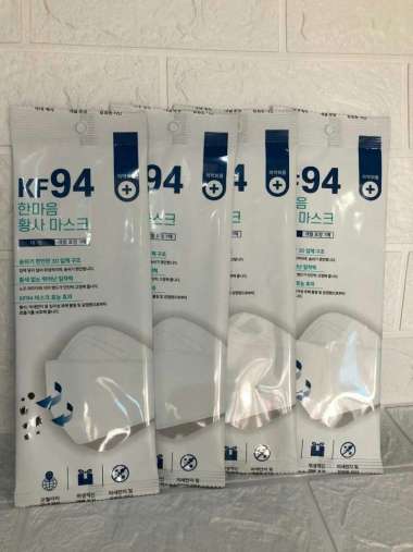 Masker Korea KF94 mask Putih Medium putih