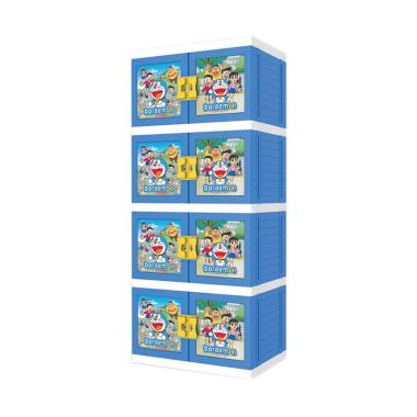 Naiba 8674 XB Doraemon Lemari Plastik - Biru