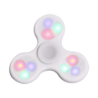 Fidget Spinner LED Disco with Bearing 608 - Putih