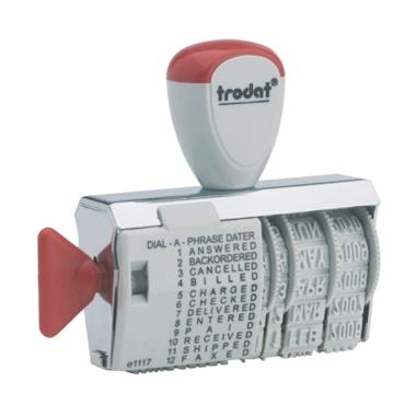 Trodat 1117 Stempel Angka dan Huruf [4 mm] Putih