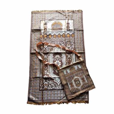 Nabawi Sajadah Masjid Bundar with Sling Bag - Coklat