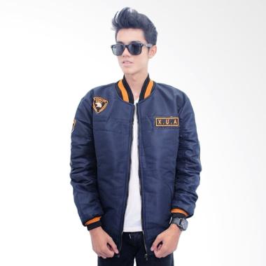 Kezora Xua bomber Jacket Pria - Navy