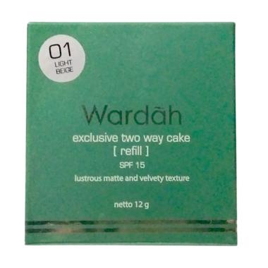 Refill Wardah Two Way Cake - Light Beige