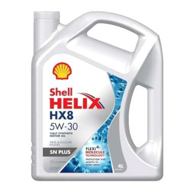 OLI SHELL HELIX HX8 5W30 SNPLUS 4L. BERHADIAH abu abu