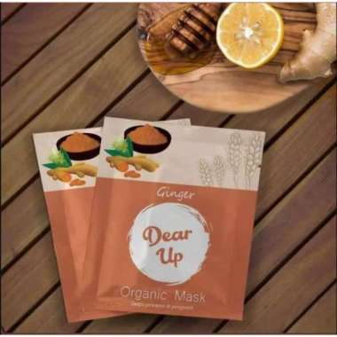 BPOM DEAR UP MASKER ORGANIK MASKER WAJAH REPACK 10gram - Ginger