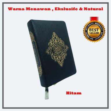 Al Quran Saku Mubarak/Al Quran Saku Resleting/Al Quran Mini Hitam