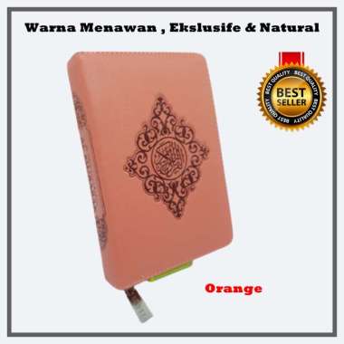 Al Quran Saku Mubarak/Al Quran Saku Resleting/Al Quran Mini Orange