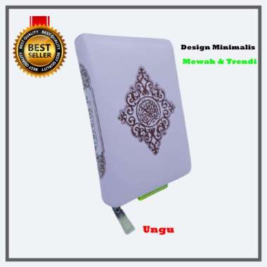 Al Quran Saku Mubarak/Al Quran Saku Resleting/Al Quran Mini Ungu