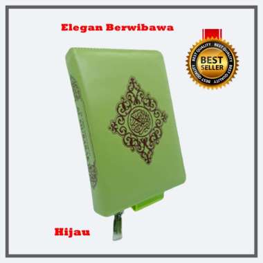 Al Quran Saku Mubarak/Al Quran Saku Resleting/Al Quran Mini Hijau