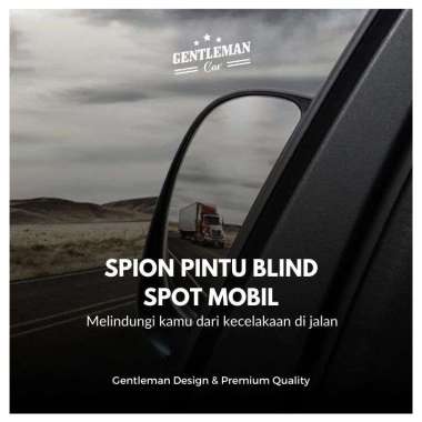 Spion Pintu Blind Spot Mobil | Kaca Samping Tambahan Baris Tengah Spion Kanan Hitam
