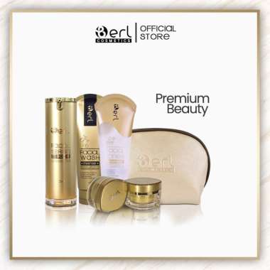 B ERL Cosmetics Natural Beauty Paket Perawatan Wajah LSP Plus Facial Serum