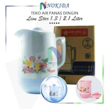 Nokida Teko Water Jug Lion Star 1.3 Liter / 2.1 Liter | Thermo Air Minum | Termos Air Panas Dan Ding