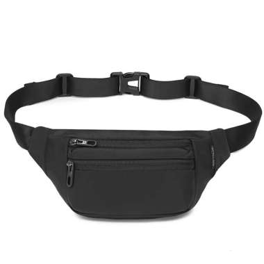 Navy Club Tas Pinggang Waist Bag FJGG - Tas Pria Tas Wanita - Crossbody Bags Tas Outdoor black