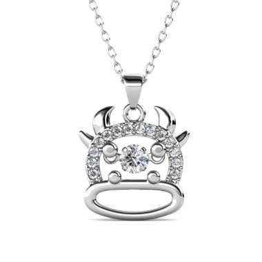 12 Dancing Zodiac Pendant OX - Kalung Crystal by Her Jewellery