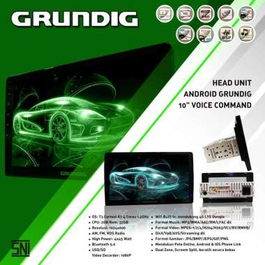 GRUNDIG HEAD UNIT ANDROID 10" VOICE COMMAND