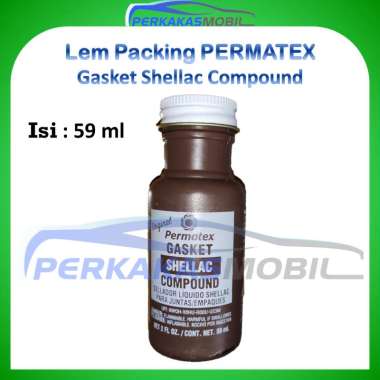 Permatex Permatex Lem Paking Packing Gasket Shellac Cair Compound (59ml) Brown