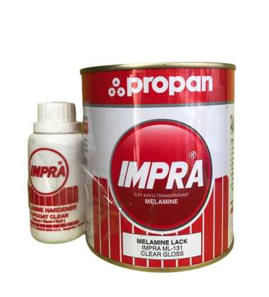 Cat Finishing Kayu Propan Impra Melamin Lack ML-131 @1 liter set Clear Gloss