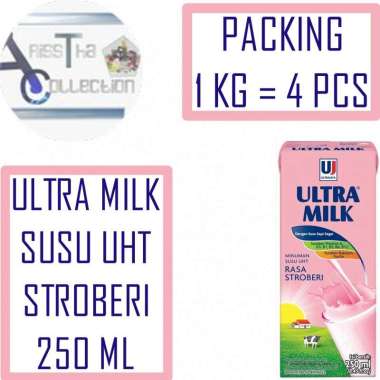 Ultra Milk Susu UHT 250 ML Stroberi